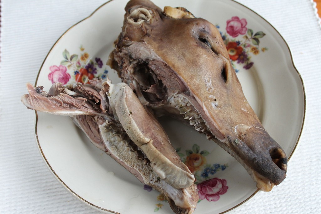 Svið, or sheep's head, is a considered an Icelandic delicacy. 