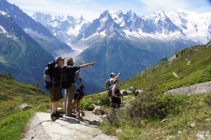 A hiking adventure trip in the French Alps.