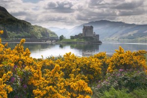 The Eilean Donan castle, in Scotland's western Highlands.