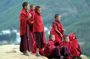 Bhutan monks