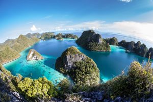 Raja Ampat Indonesia bird's eye view