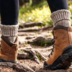 Image of woman's hiking feet walking up a trail