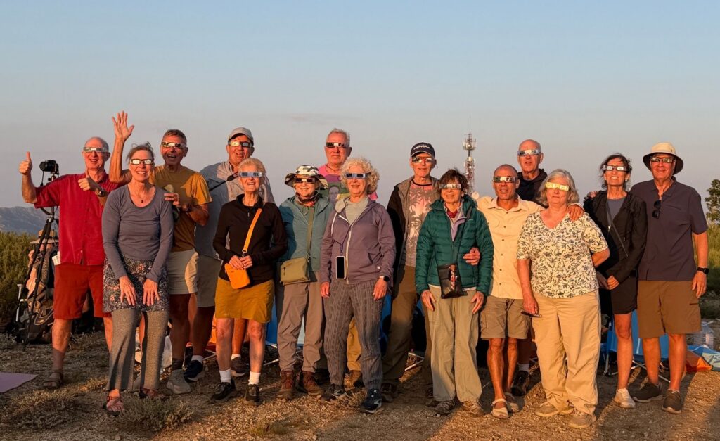 Boundless Journeys crew at the 2026 eclipse in Spain