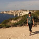 Brooke hiking in France to reduce stress