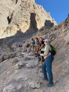 Travel without phones: hiking along the Dolomites trail photo